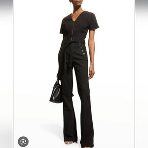 Ramy BROOK HelenaBlack Button-Detail Jumpsuit, New Sz 30 Or Medium